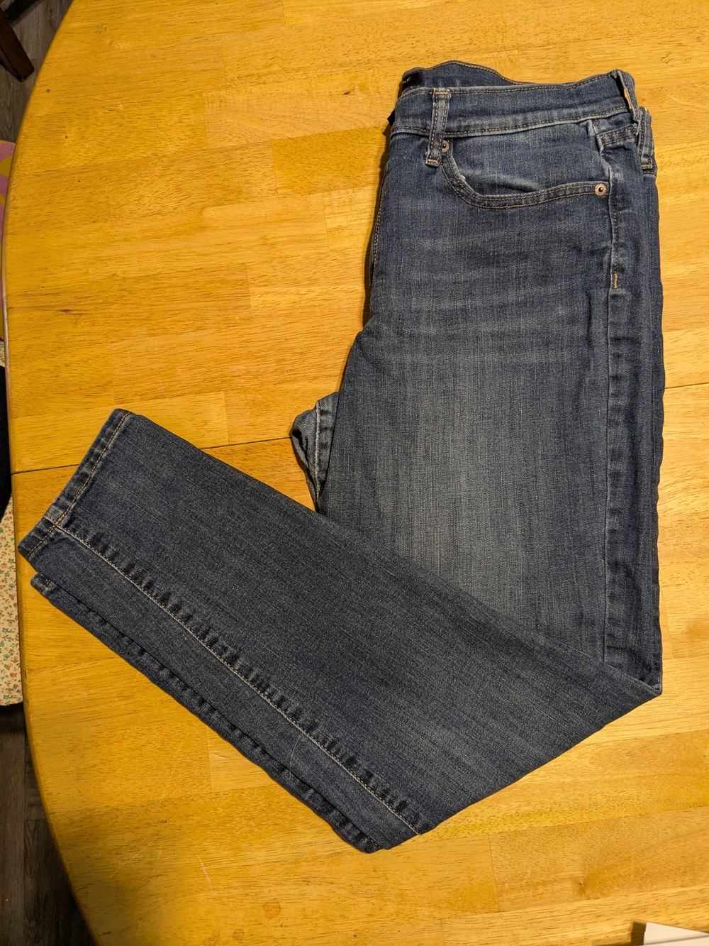 Banana Republic Women's Straight-Leg Jeans in Dark Blue Wash